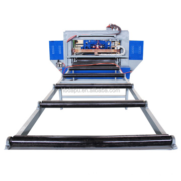 Steel grating making machine for drainage channel